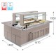 Витрина самообслуживания Enofrigo Fast Gourmet Isola Doppia BM+VTRF 1400 Витрина самообслуживания Enofrigo Fast Gourmet Isola Doppia BM+VTRF 1400