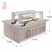 Витрина тепловая Enofrigo Fast Gourmet Isola Doppia QPC+QPC 1400