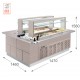 Витрина тепловая Enofrigo Fast Gourmet Isola Doppia QPC+QPC 1400 Витрина тепловая Enofrigo Fast Gourmet Isola Doppia QPC+QPC 1400