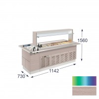 Витрина самообслуживания Enofrigo Fast Gourmet Isola RF 1000 Витрина самообслуживания Enofrigo Fast Gourmet Isola RF 1000