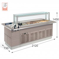 Витрина тепловая Enofrigo Fast Gourmet Servito 2000 BM Витрина тепловая Enofrigo Fast Gourmet Servito 2000 BM