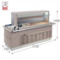 Витрина тепловая Enofrigo Fast Gourmet Wall BM 2000 Витрина тепловая Enofrigo Fast Gourmet Wall BM 2000