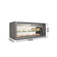 Витрина для продуктов Enofrigo Mondrian modulo isola orizzontale Витрина для продуктов Enofrigo Mondrian modulo isola orizzontale