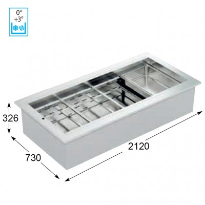 Лоток с охлаждением Enofrigo RF BASE V VT 2000