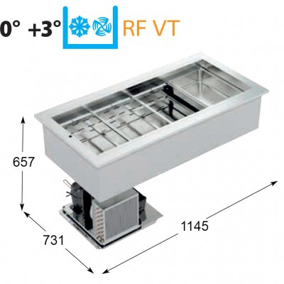 Лоток с охлаждением Enofrigo RF BASE VT 1000